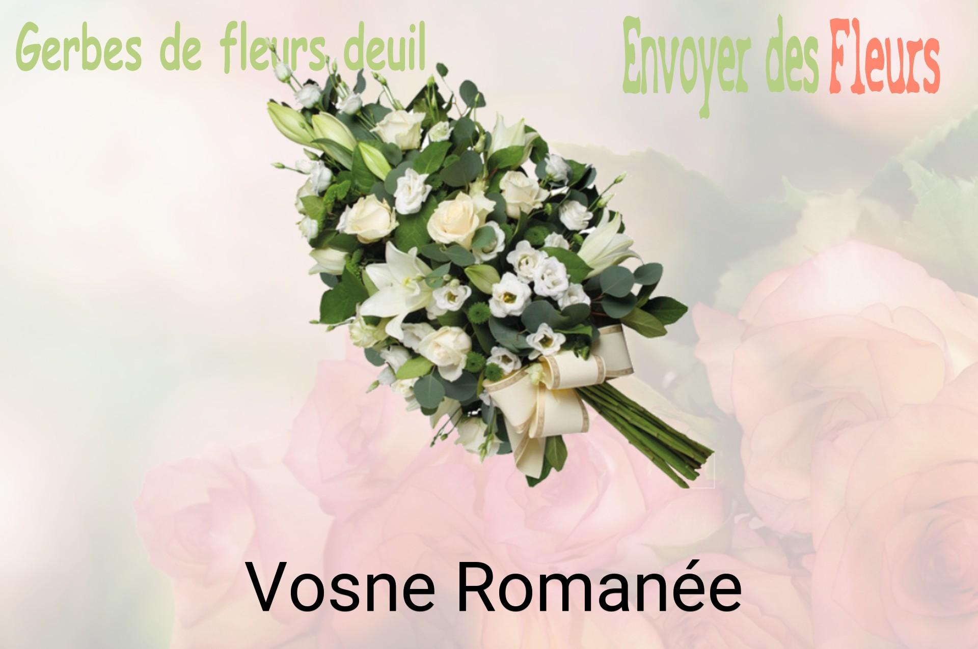 Gerbe de fleurs de deuil livrée à Vosne-Romanée